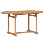 vidaXL Ensemble de salle à manger pour jardin 5 Pièces Marron