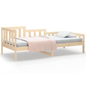 vidaXL Lit de jour sans matelas 80x200 cm bois de pin massif