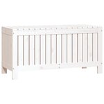 vidaXL Boîte de rangement de jardin Blanc 108x42 5x54 cm Bois de pin