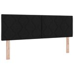 vidaXL Tête de lit moderne en diamants noirs 140 cm en tissu