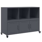 vidaXL Buffet anthracite 100 5x39x72 cm acier