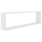 vidaXL Étagères cube murales 4 Pièces Blanc 100x15x30cm bois d'ingénierie
