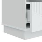 vidaXL Meuble TV Blanc 102 x 34 5 x 47 cm Bois d'ingénierie