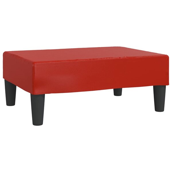 vidaXL Repose-pied Rouge bordeaux 78x56x32 cm Similicuir