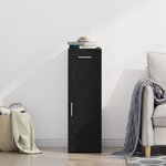 Buffet vidaXL Noir Chêne 30x42 5x93 cm Bois aggloméré