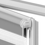 vidaXL Store vénitien zébré 60 9 x 120 cm  largeur du tissu 56 7 cm  gris