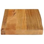 vidaXL Dessus de table à bord vivant 40x30x3 8 cm bois massif manguier