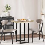 vidaXL Plateau de table Chêne sonoma 80 x 80 x 1.5 cm