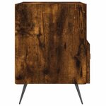 vidaXL Table de chevet chêne fumé 40x35x47 5 cm bois d’ingénierie