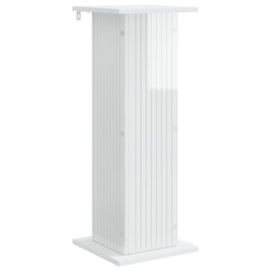 vidaXL Support de Plante Blanc brillant 30 5 x 30 x 80 5 cm