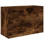 vidaXL Armoire murale de bain chêne fumé 60x25x40 cm bois d'ingénierie