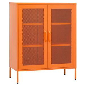 vidaXL Armoire de rangement Orange 80x35x101 5 cm Acier