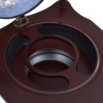 vidaXL Support de vin autoportant globe Bois d'eucalyptus Vert