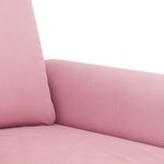 vidaXL Ensemble de canapés 2 Pièces avec coussins Rose Velours