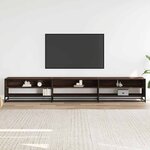 vidaXL Meuble TV chêne marron 270x40x46 cm bois d'ingénierie