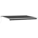 vidaXL Auvent rétractable automatique anthracite 500x300 cm