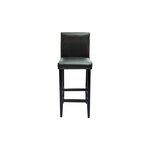 vidaXL Tabourets de bar lot de 4 noir similicuir