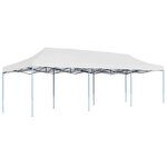 vidaXL Tente de réception pliable 3x9 m Blanc