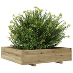 vidaXL Jardinière 100x100x26 5 cm bois de pin imprégné
