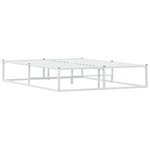 vidaXL Cadre de lit sans matelas blanc 140x200 cm métal