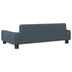 vidaXL Canapé pour enfants gris foncé 90x53x30 cm tissu