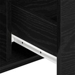 Buffet vidaXL Chêne Noir 104x35x70 cm Bois reconstitué