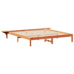 vidaXL Cadre de lit Marron cire Marron cire