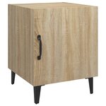 vidaXL Tables de chevet 2 Pièces Chêne Sonoma Bois d'ingénierie