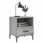 vidaXL Tables de chevet 2 Pièces sonoma gris 40x35x47 5 cm