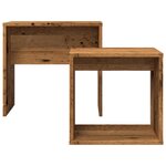 vidaXL Tables basses gigognes 2 Pièces vieux bois bois d'ingénierie