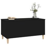 vidaXL Table basse Noir 90x44 5x45 cm Bois d'ingénierie