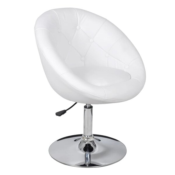 vidaXL Tabouret de bar Blanc Similicuir