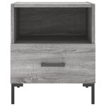 vidaXL Tables de chevet 2 Pièces sonoma gris 40x35x47 5 cm