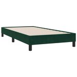 vidaXL Cadre de lit sans matelas vert foncé 100x210 cm velours