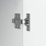 vidaXL Meuble TV Blanc brillant 99 x 34 5 x 52 cm Bois d'ingénierie