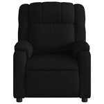 vidaXL Fauteuil de massage inclinable électrique Noir Tissu