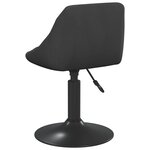 vidaXL Tabouret de bar Noir Velours