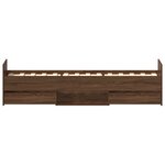 vidaXL Cadre de lit sans matelas chêne marron 100x200 cm