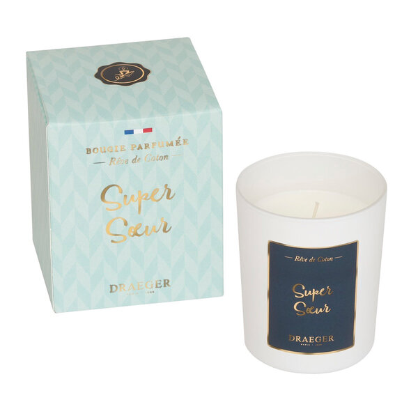 Bougie cadeau famille - Super sœur - Draeger