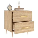 vidaXL Table de chevet chêne sonoma 40x35x47 5 cm bois d’ingénierie