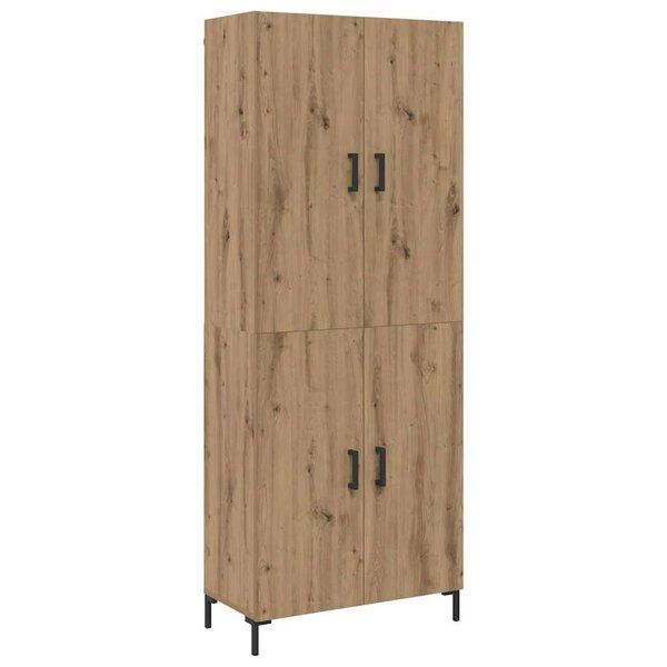 vidaXL Haut Armoire chêne artisanal 69 5 x 34 x 180 cm