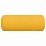 vidaXL Coussins d'accent 2 Pièces Jaune clair Ø 25 x 70 cm