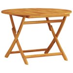 Ensemble de salle à manger de jardin 5 pièces en bois d'acacia