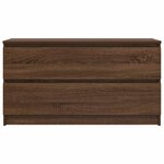 vidaXL Meuble TV chêne marron 100x35x54 cm bois d'ingénierie