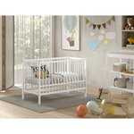 Lit Bébé Dino 60x120 Cm Blanc