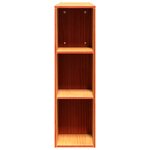 vidaXL Tête de lit avec rangement cire marron 140cm bois massif de pin