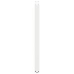 vidaXL Pieds de table de bar en U  2 pièces  blanc  40 x (110-111) cm  acier