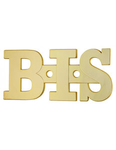 THIRARD - Plaque de signalisation BIS  laiton à visser  51x34mm  laiton