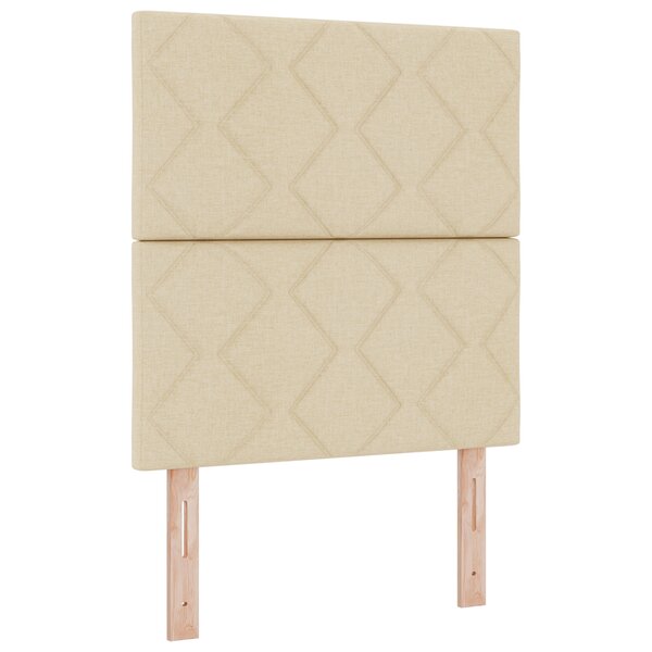 Tête de lit vidaXL Design Bloques Losanges Crème 80 cm Tissu