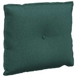 vidaXL Coussin de Dos Vert foncé 60 x 19 x 50 cm tissu